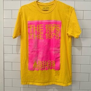 The 1975 Yellow and Pink Graphic T-Shirt